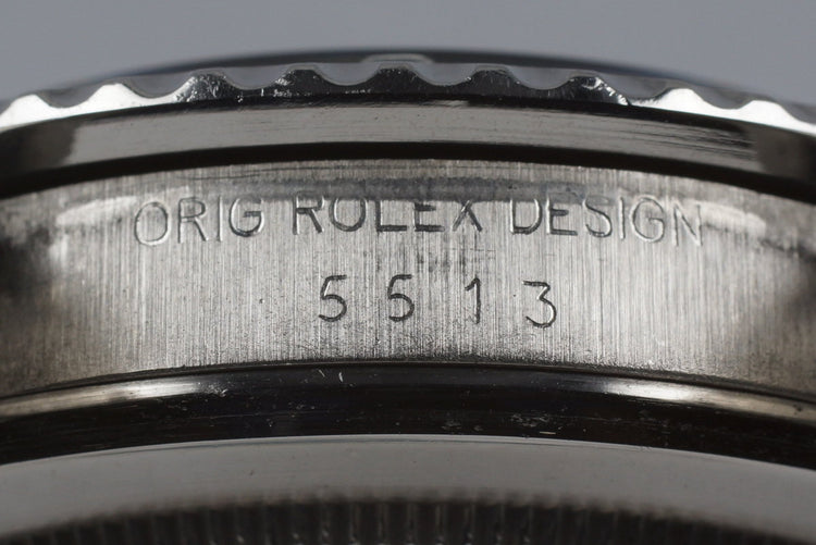 1982 Rolex Submariner 5513 Mark V Maxi Dial