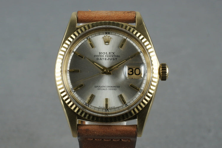 1963 Rolex Mens 18K DateJust 1601