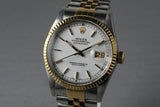 1984 Rolex Two Tone DateJust 16013 with White Enamel Dial