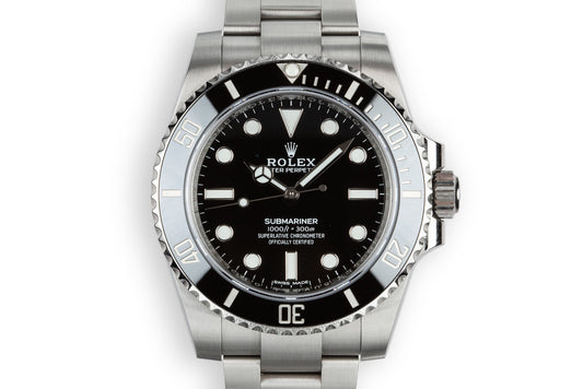 2018 Rolex Ceramic Submariner 114060 with Box and Papers