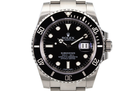 2016 Rolex Submariner 116610LN with Box and Papers