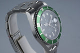 2009 Rolex Green Submariner 16610LV with Box and Papers MINT