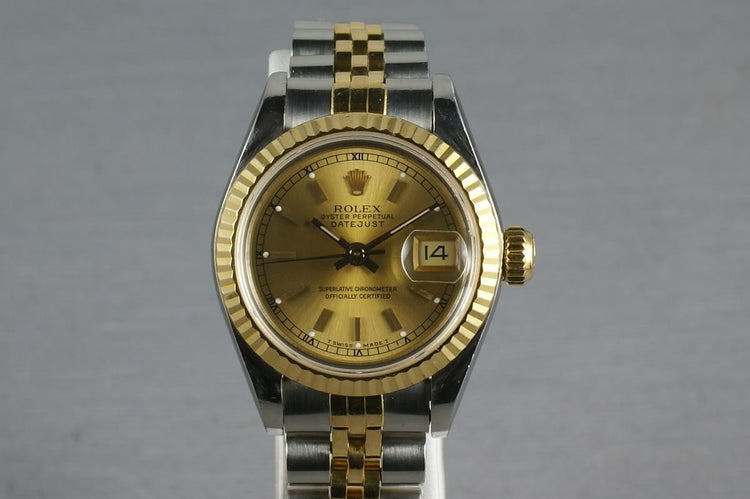 Rolex Ladies Datejust 69173 Box, Papers and Mr. Hudson Letter