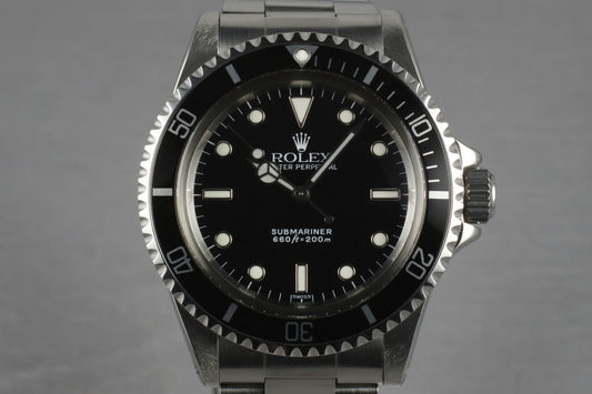 1968 Rolex Submariner 5513 RSC Service Papers