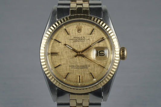 1972 Rolex DateJust Linen Dial 1601