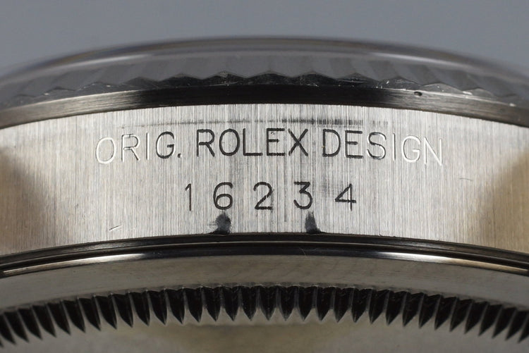 2003 Rolex DateJust 16234 Black Dial