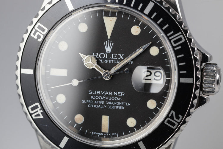 1982 Rolex Submariner 16800 with Matte Dial