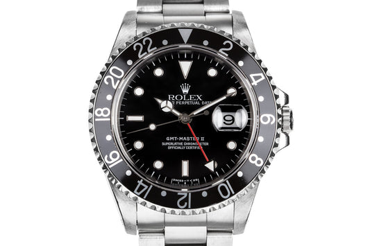 1995 Rolex GMT-Master II 16710 with Black Bezel Insert