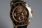 2015 Rolex RG Daytona 116515 Chocolate Arabic Dial with Box and Papers MINT