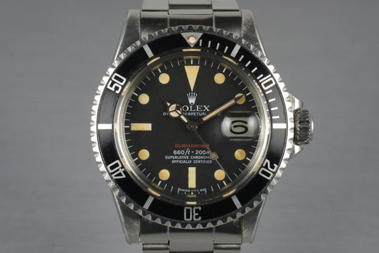 1970 Rolex Red Submariner 1680 Mark V