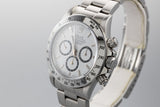 1990 Rolex Zenith Daytona 16520 White Dial with Pouch and Service Papers