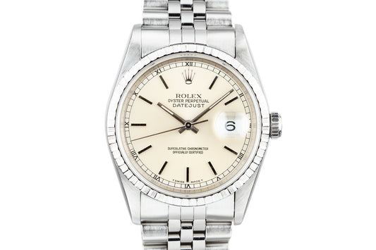 1995 Rolex DateJust 16234 Silver Dial with Box and Papers