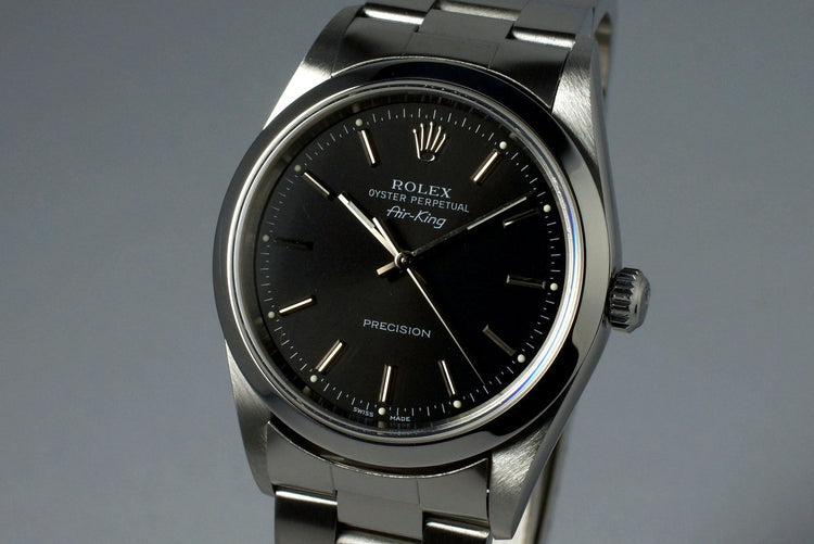2000 Rolex Air-King 14000 Black Dial