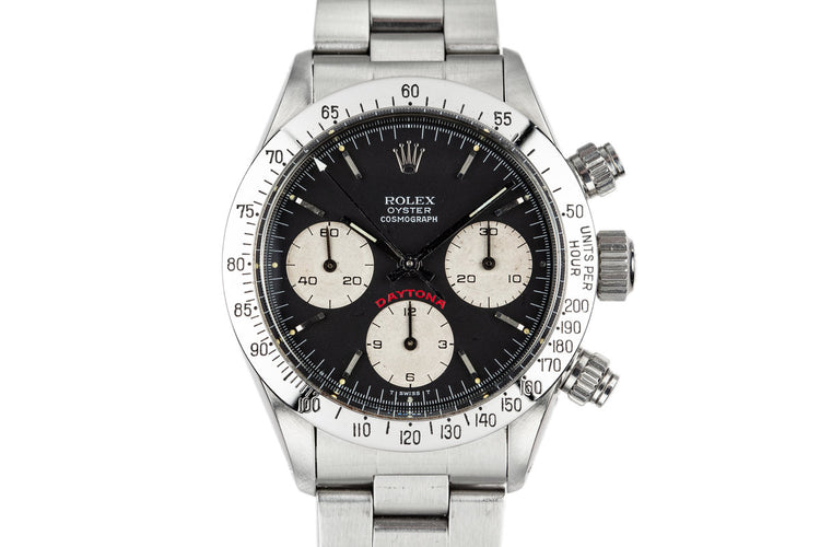 1979 Rolex Daytona 6265 with "Big Red" Black Dial with Box and Papers
