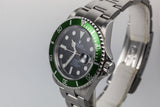 2003 Rolex Green Submariner 16610LV with MK I Maxi Dial