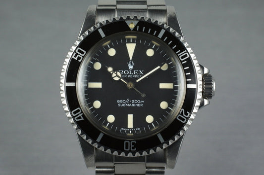 1979 Rolex Submariner 5513 Mark I Maxi Dial