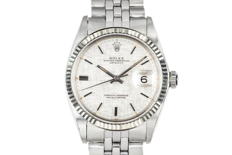 1970 Rolex DateJust 1601 with Silver Linen Dial