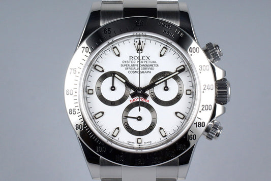 2014 Rolex Daytona 116520 White Dial with Box and Papers