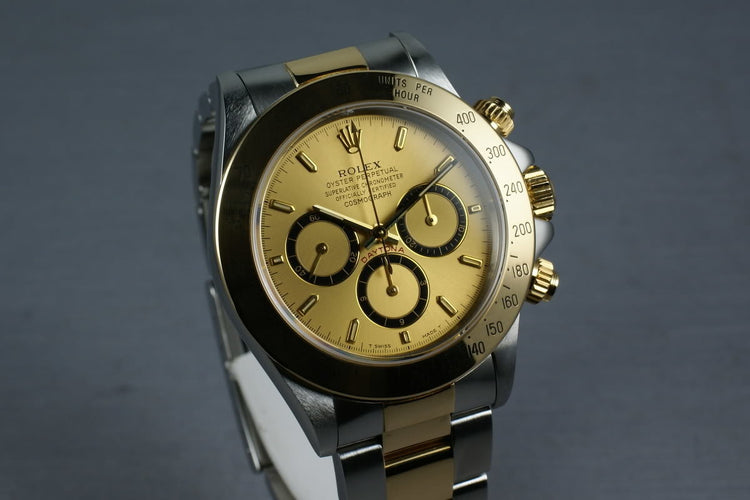 Rolex 18K/SS Zenith Daytona 16523  Box and Papers