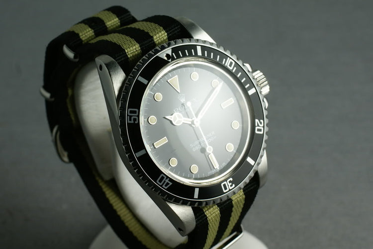 Rolex Submariner Dial  5513 WG surrounds on NATO