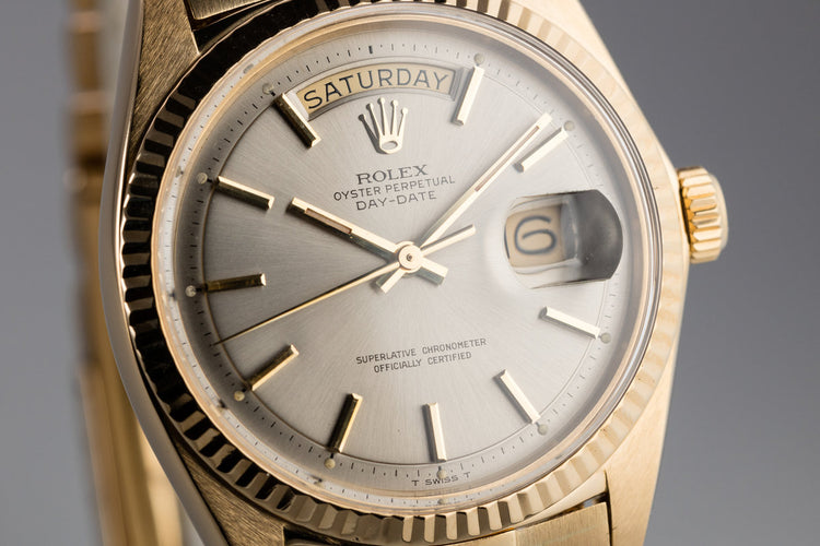 1970 Rolex 18K Day-Date 1803 Grey Dial