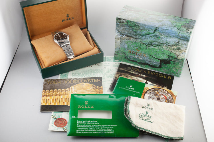 1993 Rolex Explorer 14270 with Box and Papers