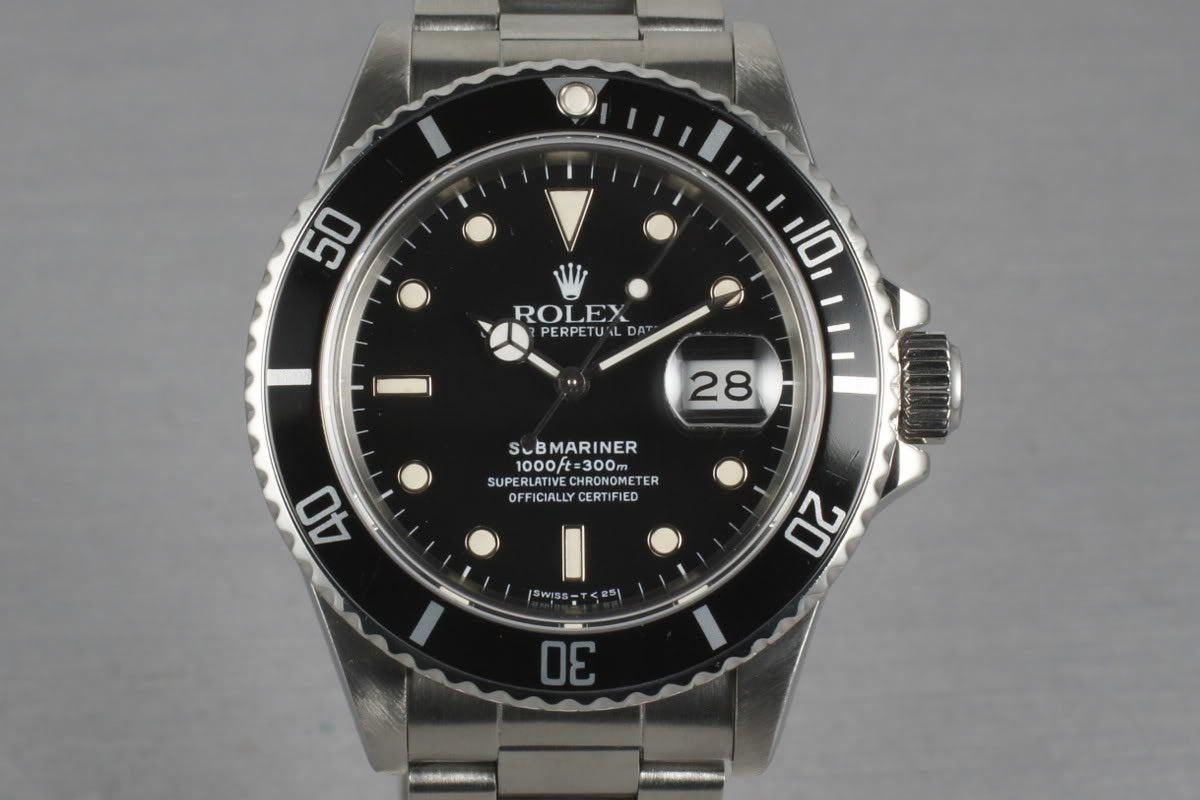 HQ Milton Rolex Submariner 168000 Inventory 1608 For Sale