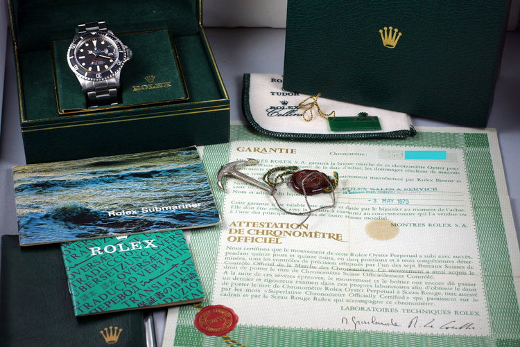 1970 Rolex Red Submariner 1680 Mark IV Dial with Box and Papers FULL SET