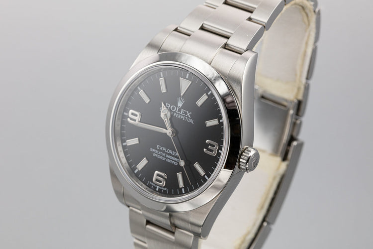 2014 Rolex 40mm Explorer I 214270 with Box and Papers