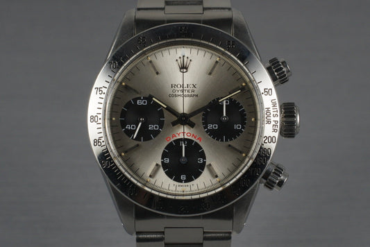 1979 Rolex Daytona 6265 Big Red Daytona Silver Dial
