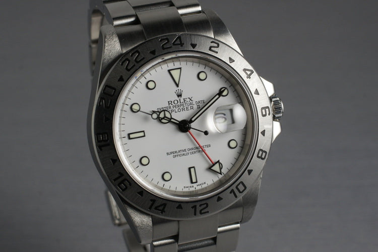 2003 Rolex Explorer II 16570T White Dial with Box and Papers