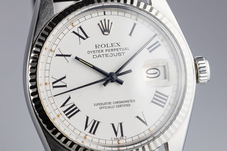 1978 Rolex DateJust 16014 with White Large Roman Dial