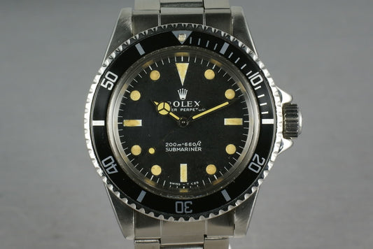 Rolex Submariner Dial 5513 Meters First