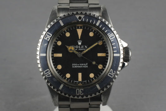 1967 Rolex Submariner 5513 with Creamy/Orange Meters First Dial