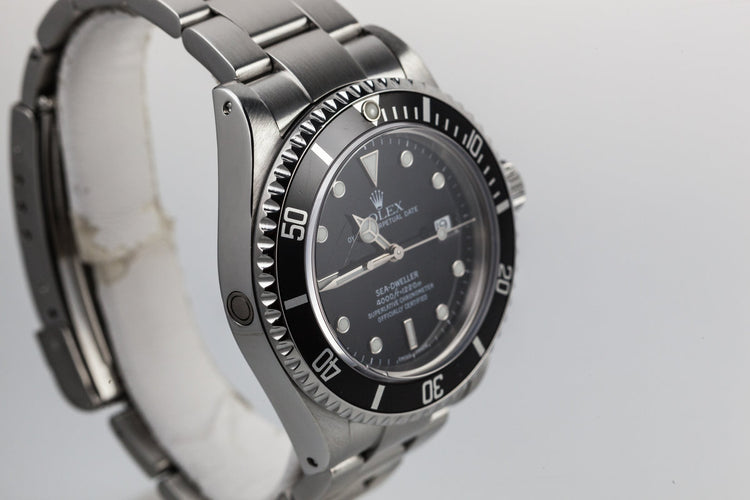 2000 Rolex Sea-Dweller 16600 with Box and Papers