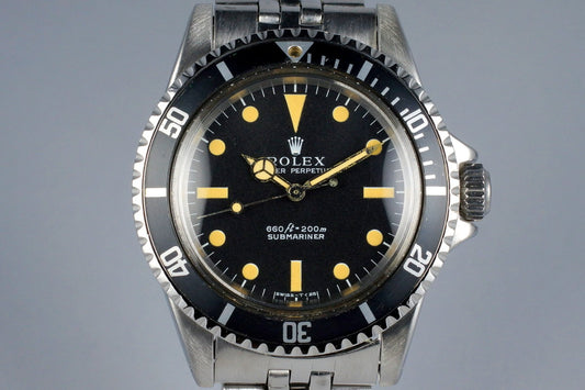 1970 Rolex Submariner 5513 Serif Dial