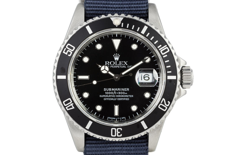 1981 Rolex Submariner 16800 Tritium Service Dial