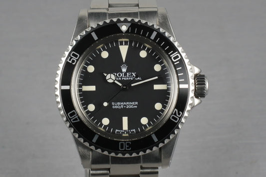 Rolex Submariner  5513 Mark V maxi Dial