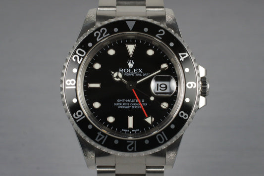 1999 Rolex GMT II 16710 with Box and Papers