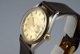 1972 Rolex Two Tone DateJust 1601 Champagne ‘Wide Boy’ Sigma Dial