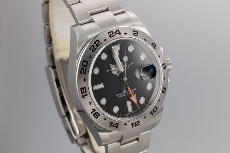 2018 Rolex Explorer II 216570 with Box and Papers