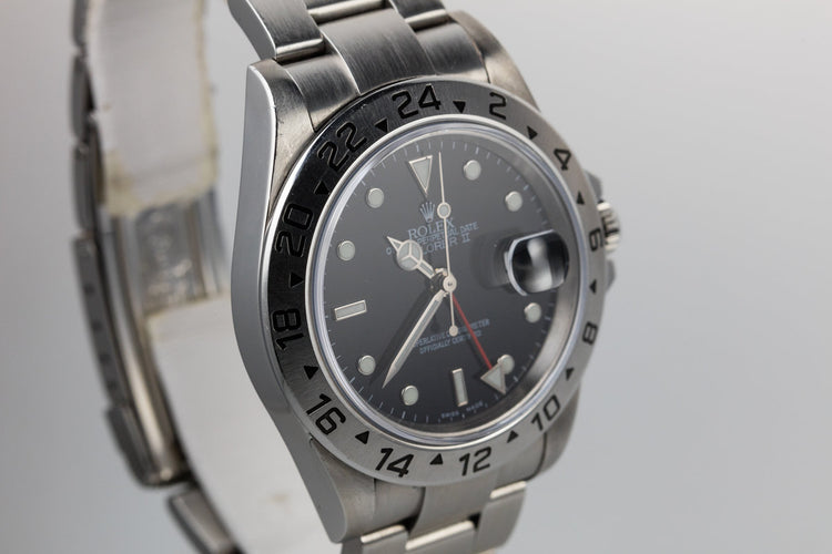 2005 Rolex Explorer II 16570 Black Dial with Box and Papers