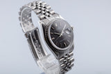 1978 Rolex 1603 Black Sigma Dial Datejust Jubilee Bracelet