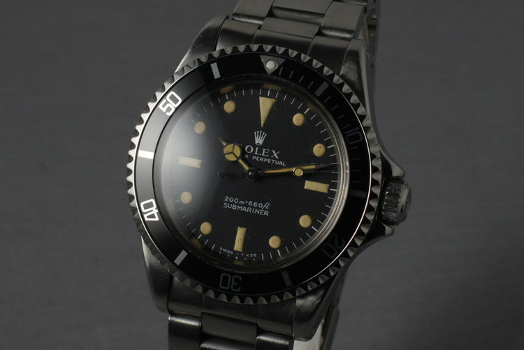 Rolex Submariner 5513 Meters First with creamy markers
