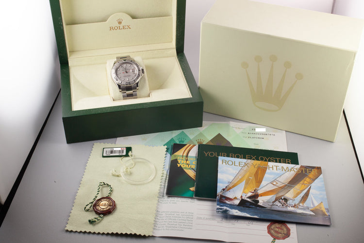 2005 Rolex Platinum Yacht-Master 16622 with Box and Papers