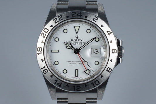 2006 Rolex Explorer II 16570 White Dial with Box and Papers