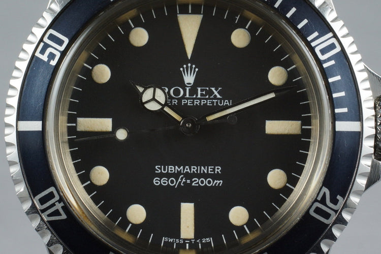 1981 Rolex Submariner 5513 Mark IV Maxi Dial
