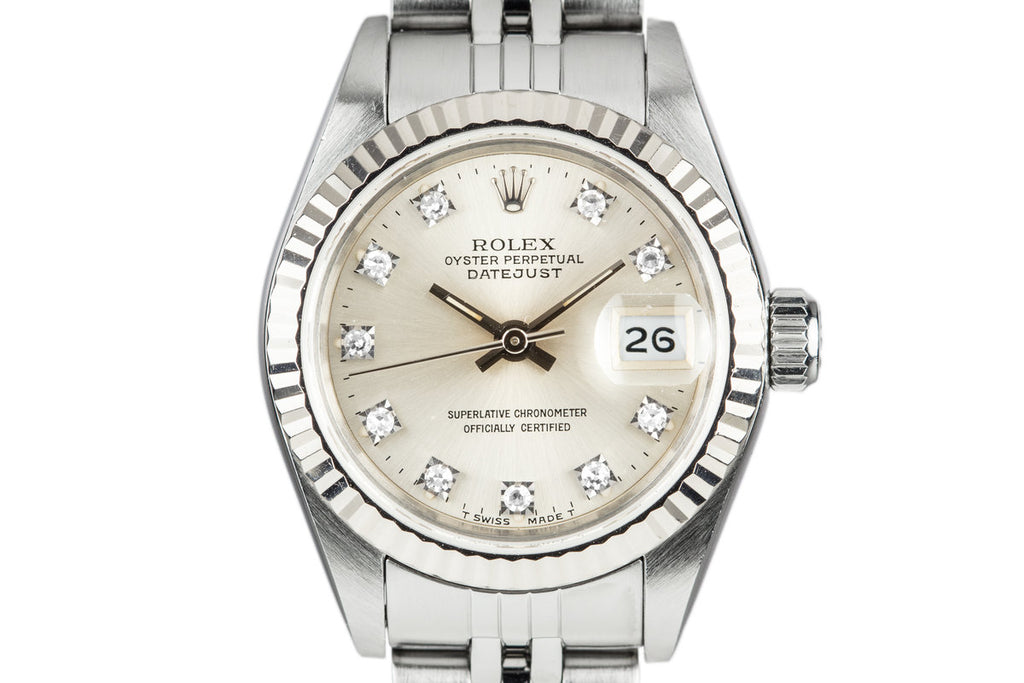 1991 Rolex Ladies DateJust with SIlver Diamond Dial