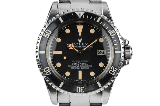 1971 Rolex Red Submariner 1680 MK IV Dial