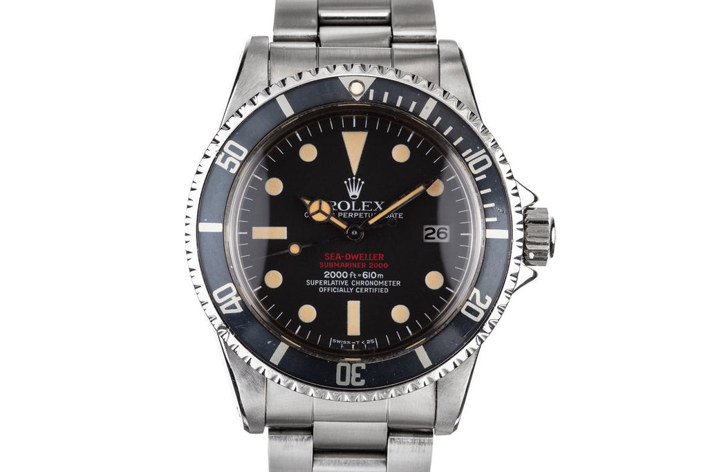 1977 Rolex Double Red Sea-Dweller 1665 with Service Papers